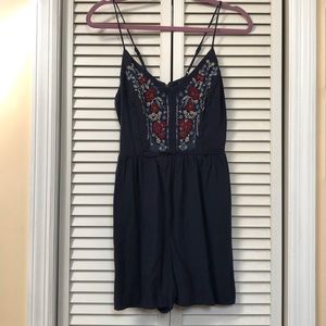 Embroidered romper